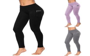 Legging deportivo para mujer, mallas con bolsillo, pantalones deportivos para Yoga, gimnasio, correr, pantalones atléticos Leggins7528516