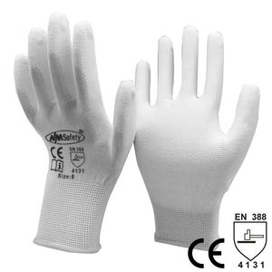 Gants à cinq doigts 12 paires antistatiques en coton PU gant de travail en nylon ESD sécurité gants de travail industriels électroniques pour hommes ou femmes 231016