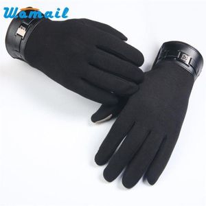 Five Fingers Gloves 2023 # Mens Winter Warm Male Full Finger Smartphone Pantalla táctil Cashmere Mittens Guapo