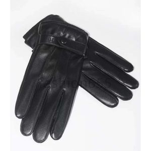 Cinq doigts gants gants en cuir en peau de mouton dames femmes chaud plus boutons de velours boule de fourrure multicolore sport de plein air chaud hivers gants
