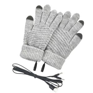Gants à cinq doigts Gants chauffants Gants chauds thermiques d'hiver avec feuille chauffante intégrée Gants de travail d'hiver doux et durables alimentés par USB pour hommes femmes 231023