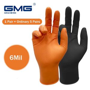 Cinco dedos Guantes Multipropósito Nitrilo Mecánico Industrial Trabajo de seguridad a prueba de agua 80 g Diamante Reparación de mecánica antideslizante 230927