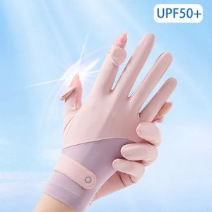 Cinco dedos Guantes OhSunny Protección solar Protector solar Transpirable UPF50 AntiUV Tela de enfriamiento Resbalón para ciclismo al aire libre Conducción 231114