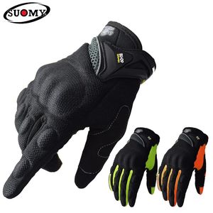 Cinq doigts gants SUOMY respirant doigt complet course moto qualité élégamment décoré antidérapant portable grande taille XXL noir 230927