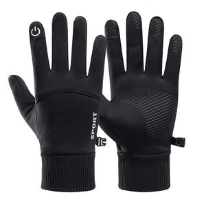 Five Fingers Gloves Winter for Men Women Touchscreen AntiSlip Thermal Warm Windproof Glove Running Cycling Motorcycle Hiking Ski Driving 230928