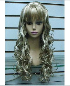 Nuevo estilo Long Blonde Mix Wigs For Women Hair peluca