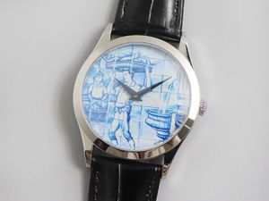 FL Luxury Watch PP 5089G Reloj artesanal con esmalte micropintado verdadero para hombre 