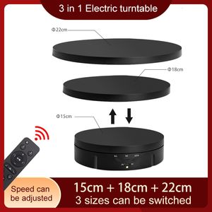 Flash Brackets 3 in 1 360 Degree Electric Turntable with Remote Control Rotating Display P ography 230823