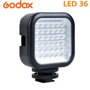 Têtes de flash Godox LED-36 Lampe d'éclairage LED pour appareil photo numérique Caméscope DV DSRL Mini DVR 5500-6500K CCT
