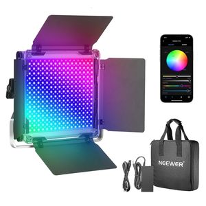 Têtes de flash Neewer 660 PRO RGB LED Lumière vidéo avec contrôle APP pour les jeux en streaming Conférence de diffusion P ographie 231117