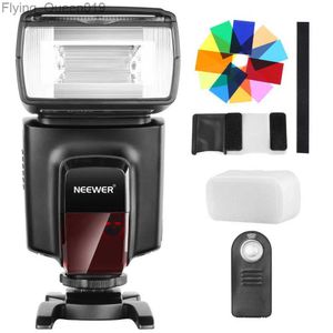 Neewer TT560 Flash Speedlite avec 12 filtres de couleur et kit de télécommande sans fil IR pour autres appareils photo reflex numériques Diffuseur dur YQ231004