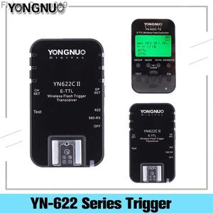 Têtes de flash Yongnuo sans fil TTL Flash Trigger YN622 YN-622C II C-TX KIT avec synchronisation à grande vitesse HSS 1/8000S pour caméra 500D 60D 7D 5DIII YQ231004