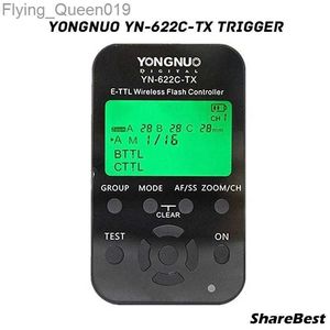 Têtes de flash Yongnuo YN-622C-TX YN622C-TX YN 622C TX E-TTL LCD contrôleur de Flash sans fil émetteur-récepteur de déclenchement de flash sans fil pour DSLR YQ231004