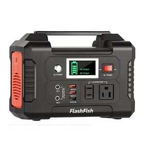 FlashFish AC 151Wh générateur Portable 200W centrale solaire batterie LiFePO4 pour la maison Camping pêche alimentation d'urgence