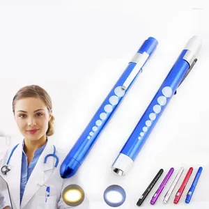 Lampes de poche torches LED Clinical Pen Light Pupil Pupil blanc / jaune Special ENT Examination Lampe