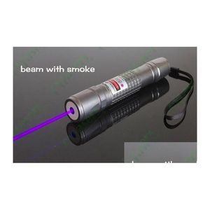 Lampes de poche torches les plus puissantes 532Nm 10 Mile Sos Lazer lampe de poche militaire vert rouge bleu violet pointeurs laser stylo faisceau lumineux Huntin Dhbds