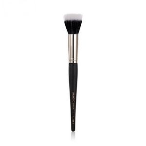 Brosse à fard à joues à tête plate Brosses de maquillage professionnelles pour le visage Poils à double couche Mélange naturel Étanche Facile à utiliser Outils de maquillage