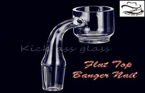 Accessoires pour fumer à dessus plat Quartz Banger Dabbing Nail 73mm Longueur Joint clair 250pcs par carton Dab Rig Oil 6596900898