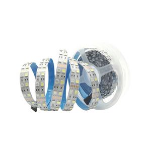 Bande lumineuse LED Flexible, DC 12V, lumière du jour, blanc, 6000K, 3000K, Double rangée, SMD5050, étanche, 5m, usalight