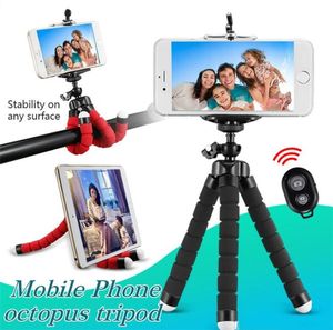 Support mobile de trépied flexible Octopus avec support de support universel Shutt à distance Bluetooth pour téléphone portable voiture appareil photo portable selfie monopode