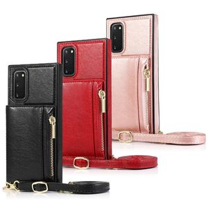 Étuis de téléphone étui à rabat pour iPhone Samsung Huawei PU cuir TPU porte-carte de protection portefeuille support couverture sac de téléphone portable