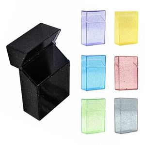 Flip Open Cigarette Case para mujeres Plastic Cigarette Cases para hombres Multi Color Cigarette Holders Box Hold 24 Capacity Colorful I0411
