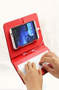 Étui de téléphone en cuir PU à rabat avec support OTG élégant clavier USB couverture de support durable pour téléphone Android samsung HTC LG huawei5077816
