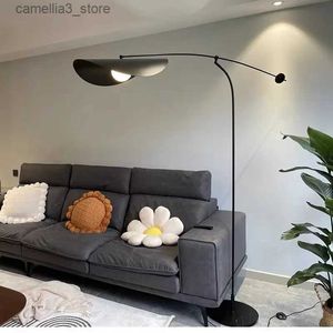 Lampadaires Moderne minimaliste concepteur pêche lampadaire LED chambre lecture atmosphère bras longs lumières réglable décor à la maison lustre Q231016