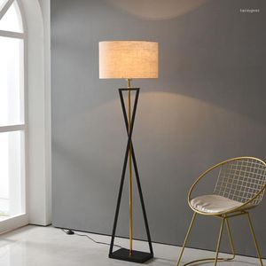 Floor Lamps Modern Tripod Design Led Lamp For Living Room Bedroom Beisde Light Remote Control Dim Study Standing Home Decoration