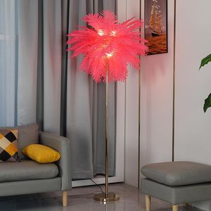 Lampadaires Nordic Leaf Lampe LED Décor à la maison Art Déco pour salon Lampe debout