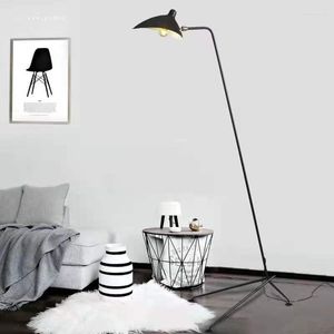 Lampadaires nordiques lampe à trois pattes bec de canard fer abat-jour lumières Simple créatif industriel canapé salon