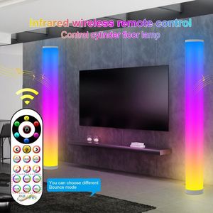 Lámparas de pie Tuya Wifi LED Barras de luz inteligentes RGB Control de sonido Pickup Rhythm Aplicación compatible con Bluetooth Música Atmósfera Lámpara de escenario