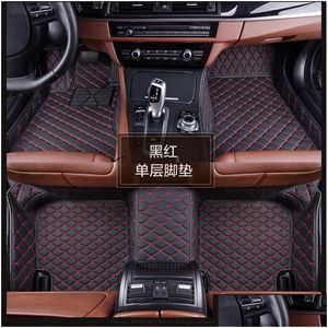 Floor Mats Carpets Only Main Driver Leather Car Fit 98% Model For Lada Renat Kia Volkge Honda Benz Foot Ers 0929 Drop Delivery Mob Dhpvd