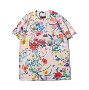 Floral Designer T-shirt pour hommes femmes été t-shirt mode lettres imprimer t-shirts décontracté à manches courtes homme t-shirt vêtements multi couleurs 10A