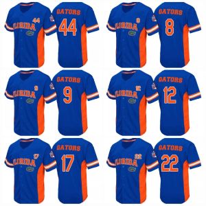 Florida Gators Baseball Jersey En blanco Sin nombre Sin número Personalizado Cualquier nombre Cualquier número Hombres Jóvenes Mujeres