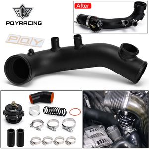 Tubo de entrada de flujo con Kit BOV de 50MM compatible con BMW N54 E88 E90 135i 335i, válvula de descarga de tubo Turbo, Kit de tubo de carga de motor PQY-BOV03