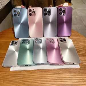 Luxe CD Grain PET Cas Pour Iphone 14 Plus 13 12 11 Pro Max Iphone14 En Plastique Dur PC Souple TPU Bling Mode Mobile Couverture De Téléphone Peau