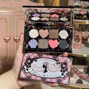 Flower Knows Chocolate 8 Colour Eyeshadow Palette Shimmer Matte Chameleon Pressed Glitter Long Lasting Eye Shadow Maquillage 240124