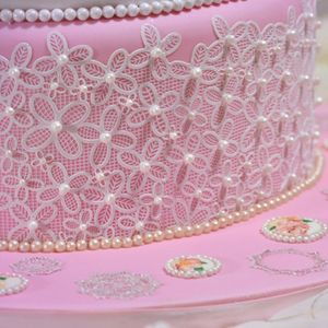 Fleurs Silicone Dentelle Tapis Fondant Moule Gâteau Décoration Outil Chocolat, Gumpastes Moule, Sugarcraft, Cuisine Accessoires K500 210225