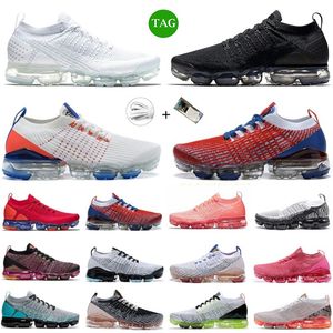 Fly Knit Zapatillas de running para hombre Designer Sneaker 1.0 2.0 3.0 Triple Black White Pink Oreo Glow Green Particle Grey Blue Fury Pure Platinum Zebra Mujer Entrenador Zapatillas deportivas