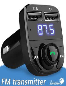 Transmetteur FM Aux Modulateur Sans Fil Bluetooth Kit Mains Libres Voiture Lecteur MP3 Audio avec Charge Rapide 3.1A Double Chargeur de Voiture USB3908544