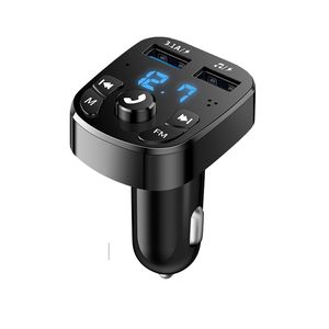 FM Transmitters Dual USB Car Smart Bluetooth 5.0 MP3 Player Bluetooth Receiver Music U Disk Supplies Factory