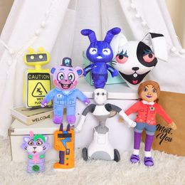 FNAF Security Breach Ruin Peluche Blanc Jaune Robot Loup Téléphone Bleu Freddy Bear Violet Robot Chien Et Fille Peluche Toutes Sortes De Jouets De Jeu 6 Styles