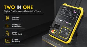 FNIRSI DSO-TC2 testeur de Transistor d'oscilloscope numérique portable 2-en-1 prend en charge la tension de capacité de Diode LCR détecte la sortie PWM