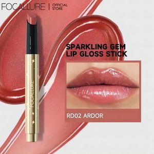 FOCALLURE Pearlescent Lip Gloss Stick Moisturizing Long Lasting Sexy Sparkling Balm Shimmer Lipstick Pen Makeup Cosmetics 231220