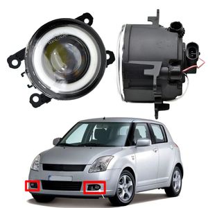 Feu antibrouillard pour Suzuki Swift 2005 – 2009, pare-choc avant, lentille LED, style Angel Eye DRL 12v H11