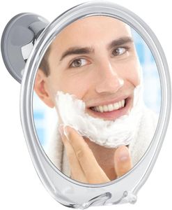 Miroir de douche sans buée pour support de crochet de rasoir, ventouse rotative à 360 degrés pour mur de salle de bain, verre antibrouillard pour hommes W99168419314764