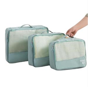 Sac de rangement pliable pour bagages 6 pièces Cube d'emballage de voyage léger sacs organisateur de haute qualité pour valises à main