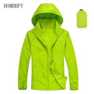 Pliable À Séchage Rapide Camping En Plein Air Vestes D'été Coupe-Vent Imperméable Coupe-Vent Protection Solaire Mince Randonnée À Capuche Veste Manteau