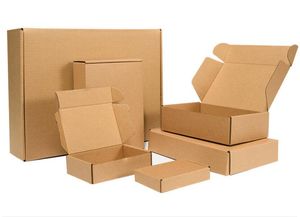 transport pliable expédition Boîte en carton L'emballage extérieur trois couches E carton ondulé est particulièrement dur Papier Kraft Mailing Express Transport